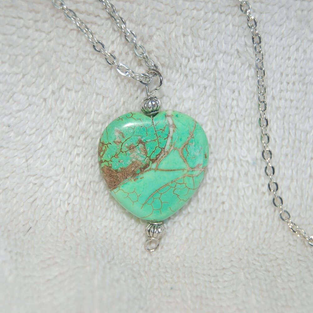 Heart Shaped stone necklace